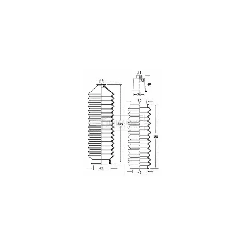 Joint-soufflet, direction BORG & BECK BSG3201