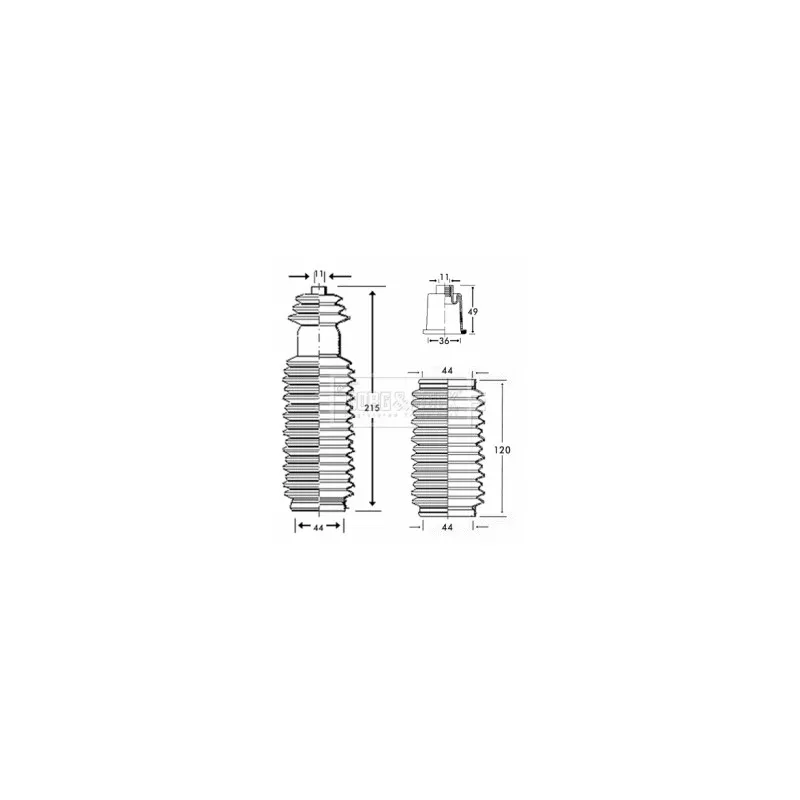 Joint-soufflet, direction BORG & BECK BSG3202