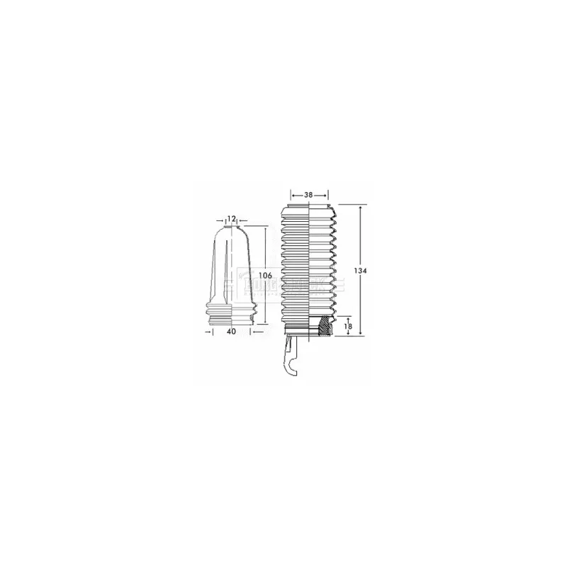 Joint-soufflet, direction BORG & BECK BSG3225