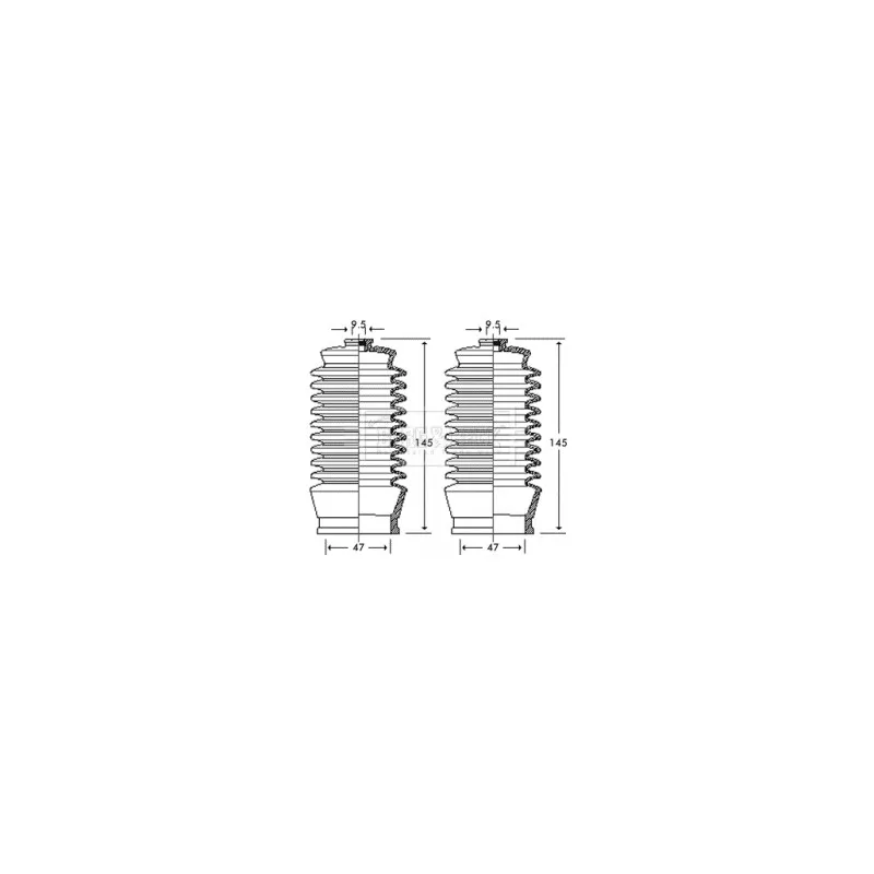 Joint-soufflet, direction BORG & BECK BSG3257