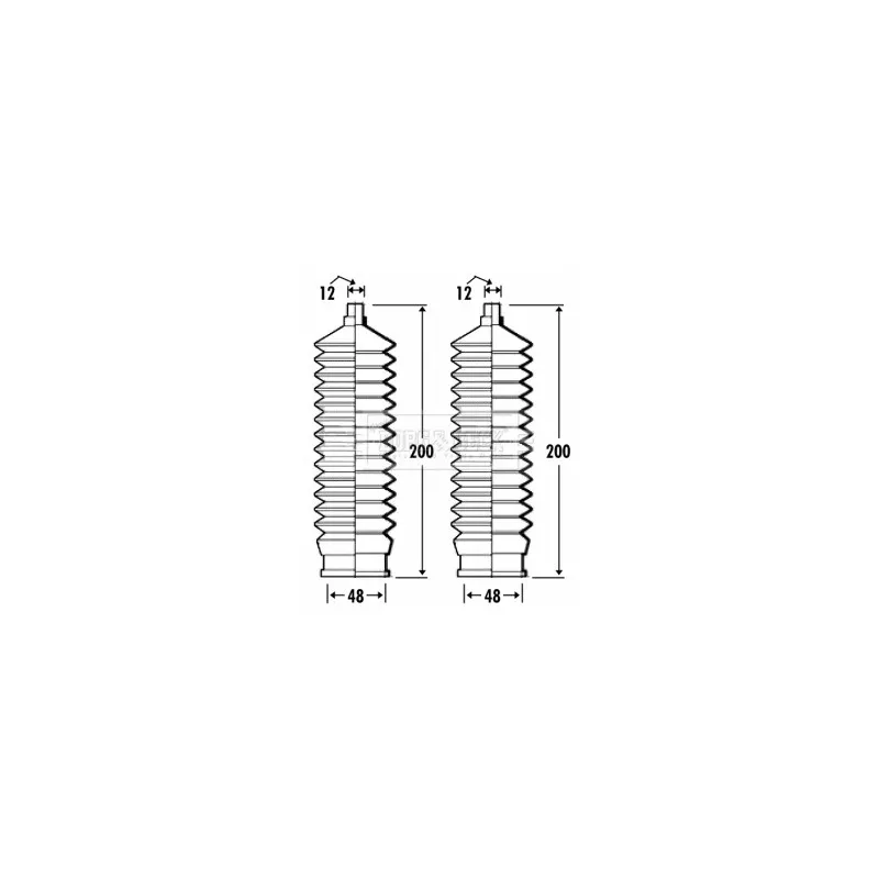 Joint-soufflet, direction BORG & BECK BSG3267