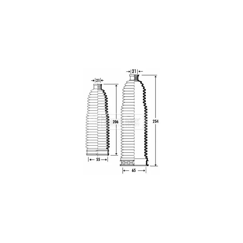 Joint-soufflet, direction BORG & BECK BSG3270