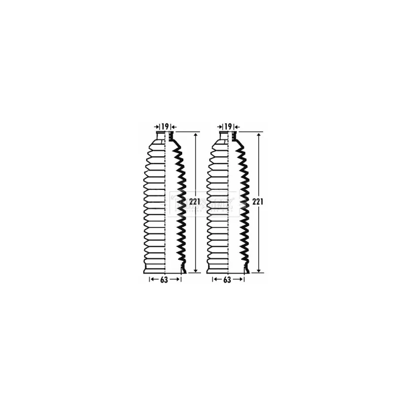 Joint-soufflet, direction BORG & BECK BSG3271