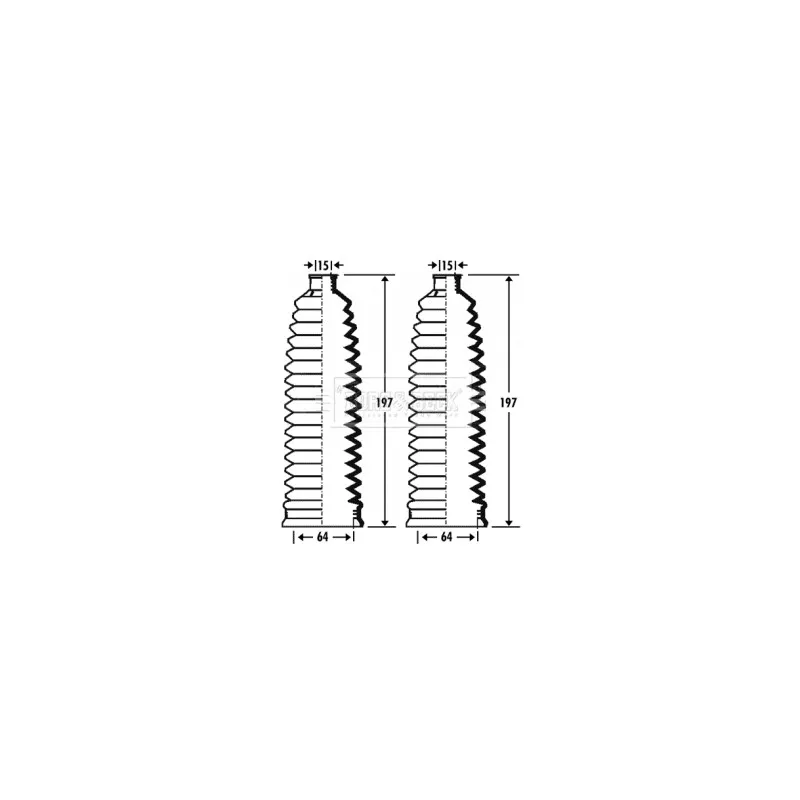 Joint-soufflet, direction BORG & BECK BSG3273