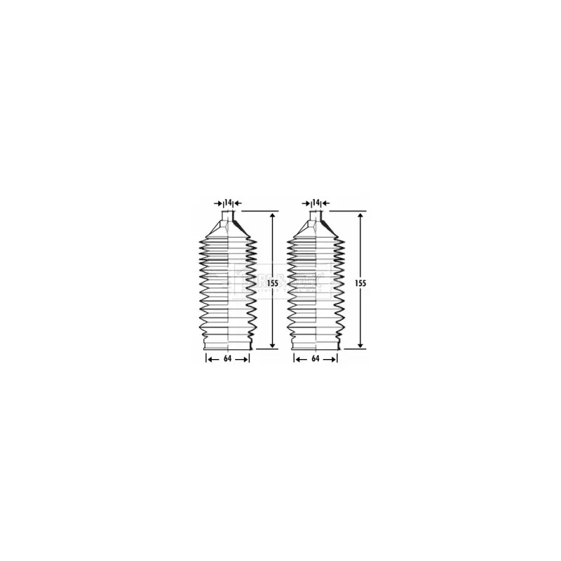 Joint-soufflet, direction BORG & BECK BSG3284