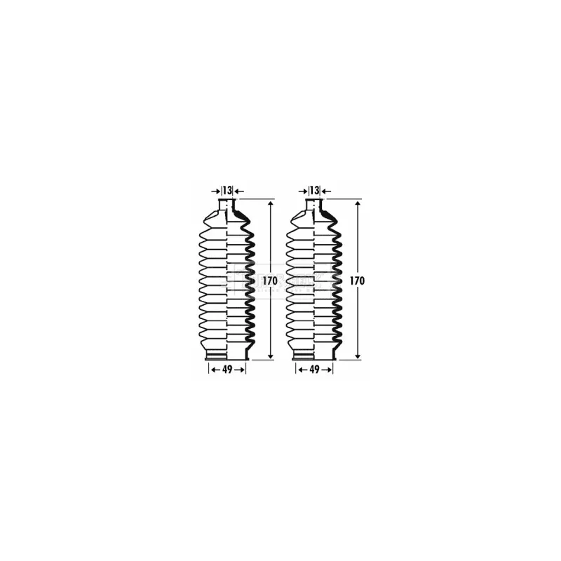 Joint-soufflet, direction BORG & BECK BSG3286