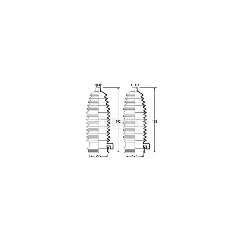 Joint-soufflet, direction BORG & BECK BSG3297