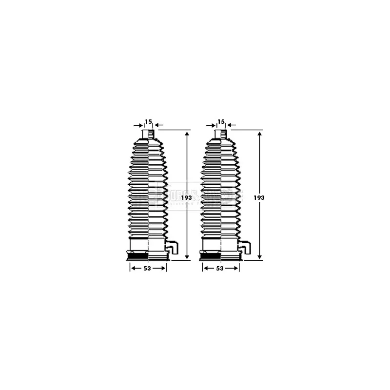 Joint-soufflet, direction BORG & BECK BSG3298