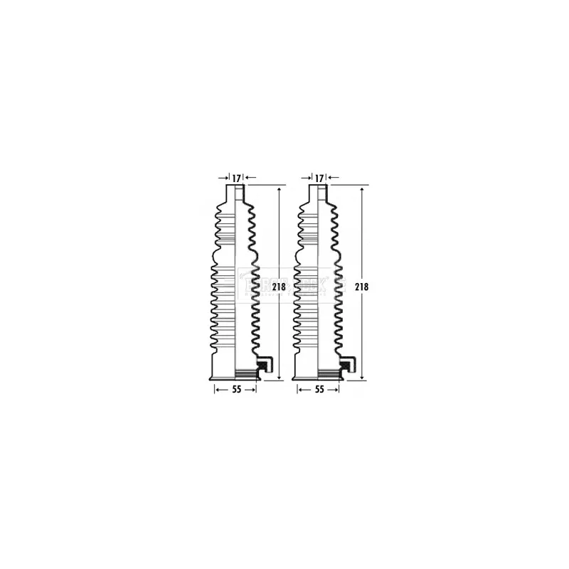Joint-soufflet, direction BORG & BECK BSG3301