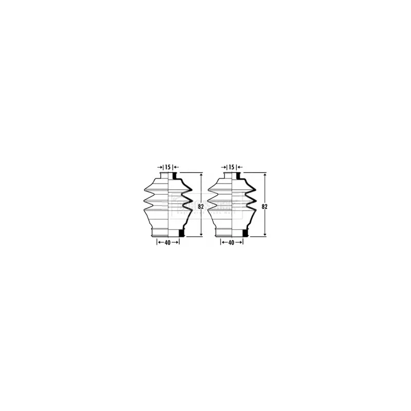 Joint-soufflet, direction BORG & BECK BSG3304