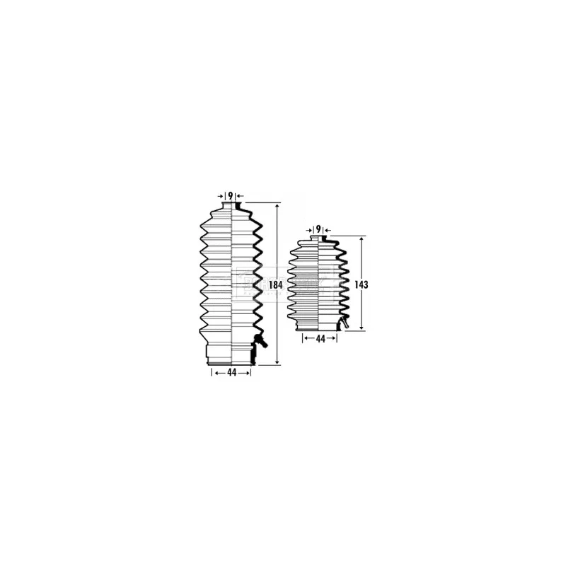 Joint-soufflet, direction BORG & BECK BSG3309