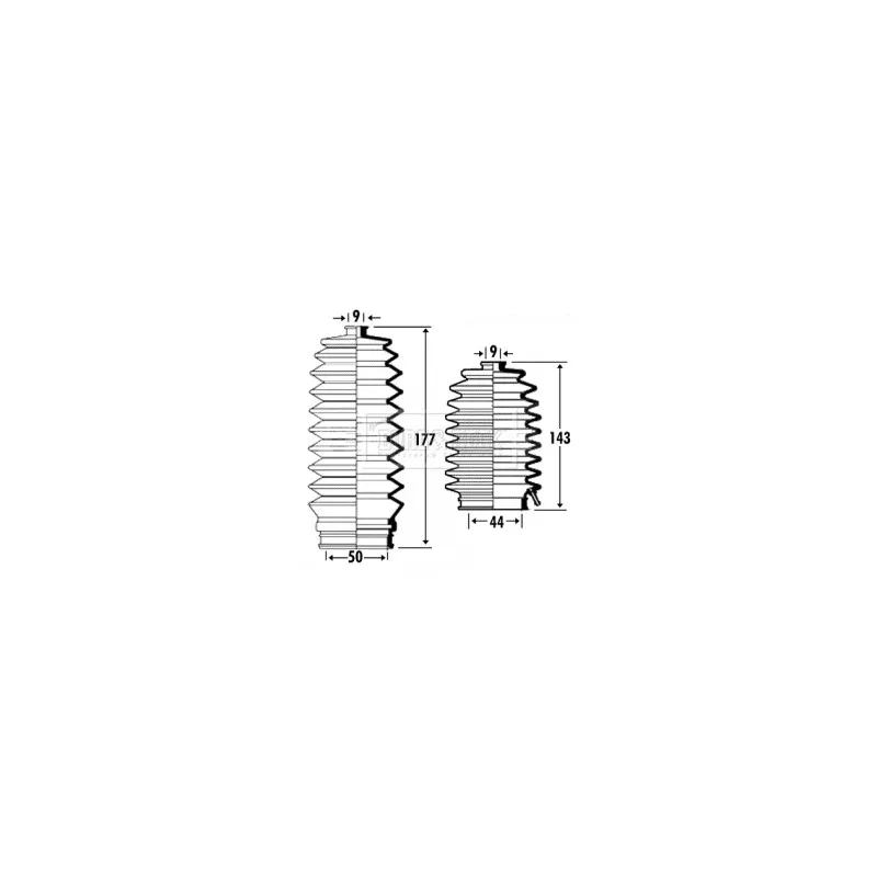 Joint-soufflet, direction BORG & BECK BSG3313