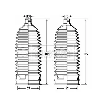 Joint-soufflet, direction BORG & BECK