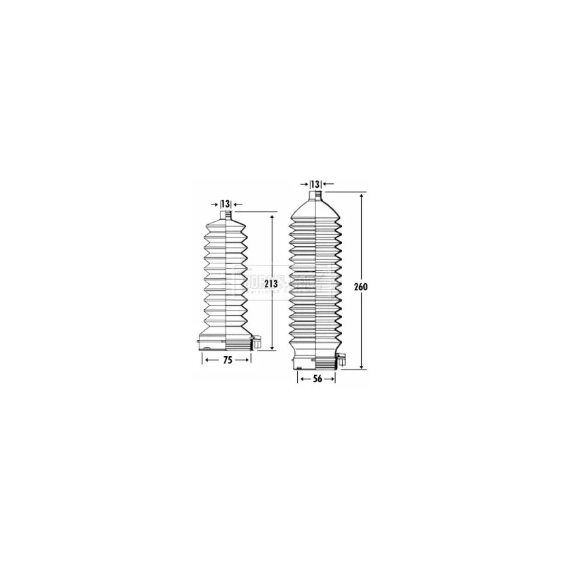 Joint-soufflet, direction BORG & BECK BSG3321