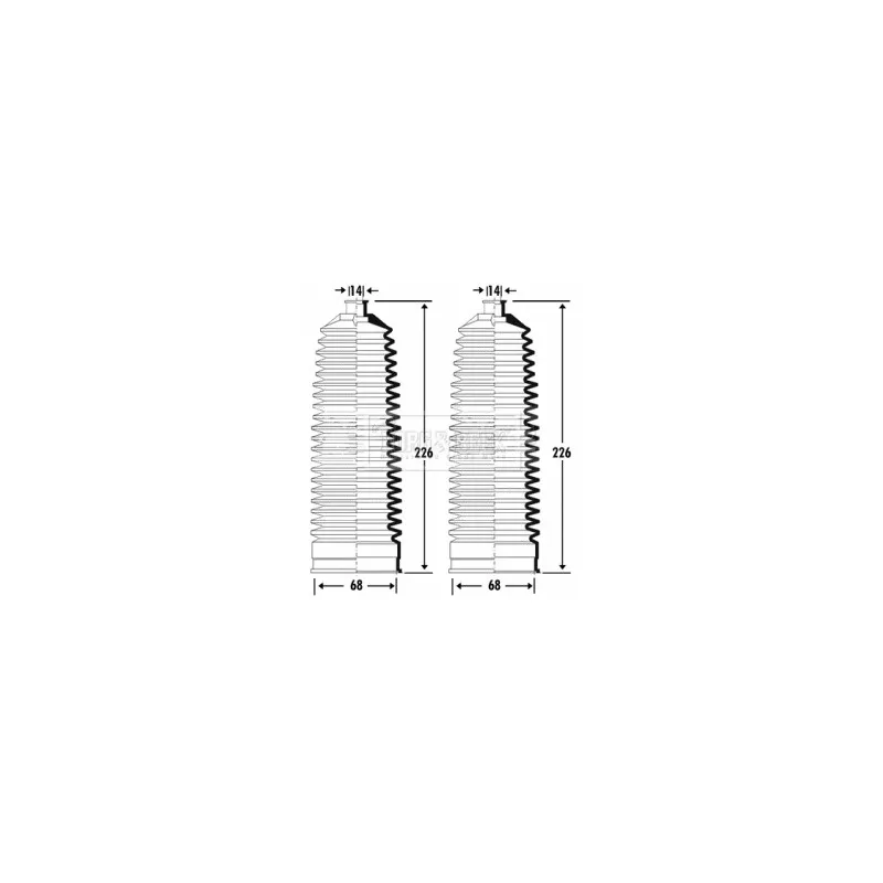 Joint-soufflet, direction BORG & BECK BSG3328