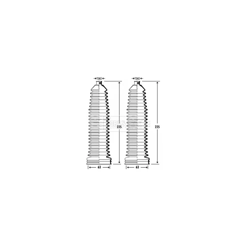 Joint-soufflet, direction BORG & BECK BSG3337