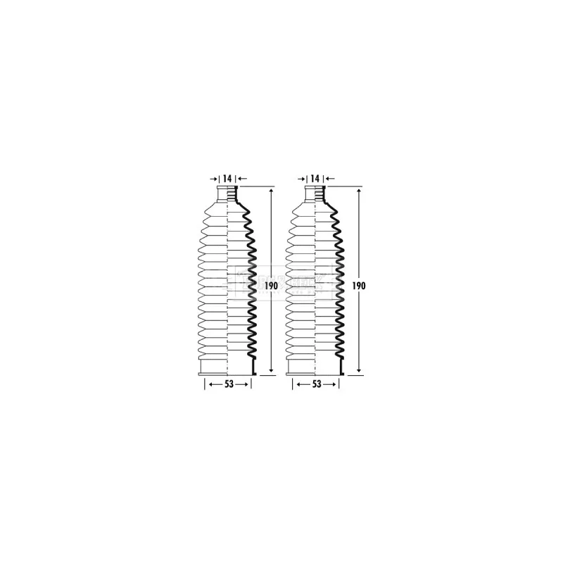 Joint-soufflet, direction BORG & BECK BSG3362