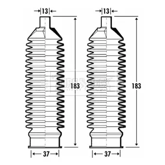Joint-soufflet, direction BORG & BECK