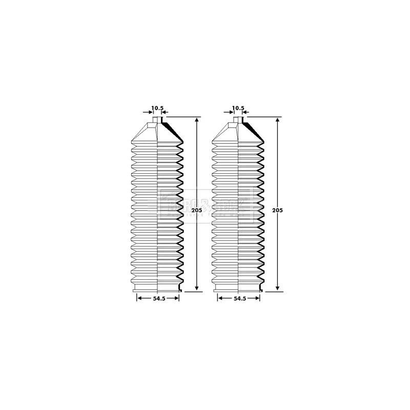 Joint-soufflet, direction BORG & BECK BSG3429