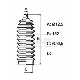 Joint-soufflet, direction BORG & BECK BSG3443