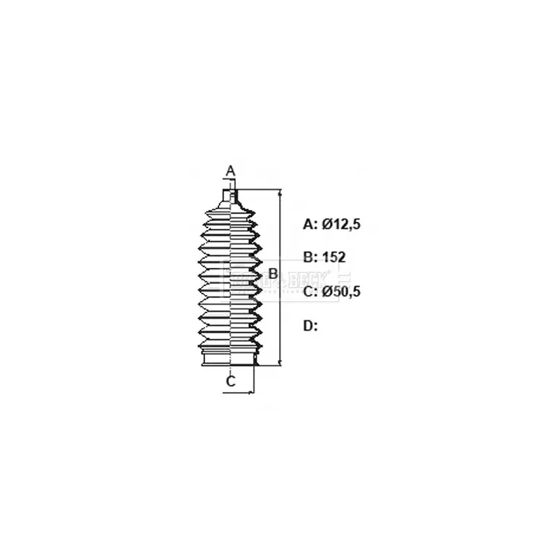 Joint-soufflet, direction BORG & BECK BSG3443