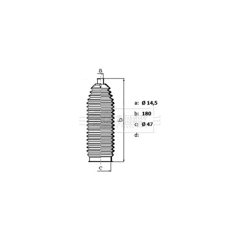 Joint-soufflet, direction BORG & BECK BSG3477