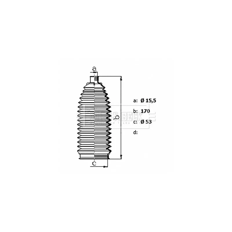 Joint-soufflet, direction BORG & BECK BSG3484