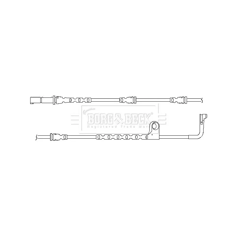 Contact d'avertissement, usure des plaquettes de frein BORG & BECK BWL3033
