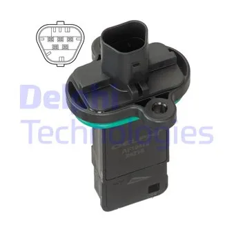 Débitmètre de masse d'air DELPHI AF10419-12B1