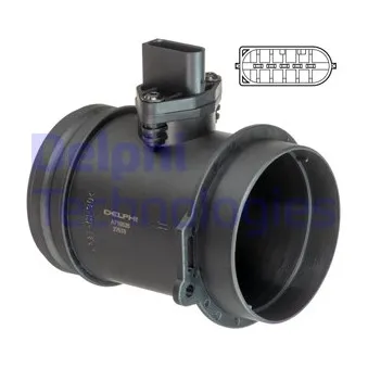 Débitmètre de masse d'air DELPHI AF10526-12B1