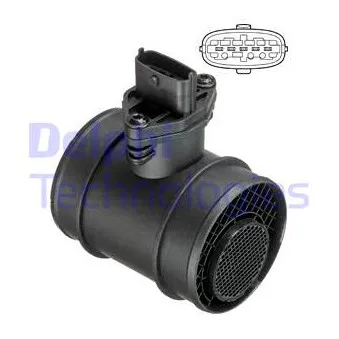 Débitmètre de masse d'air DELPHI AF10621-12B1