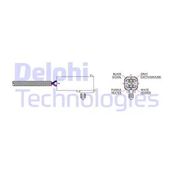 Sonde lambda DELPHI ES20016-12B1