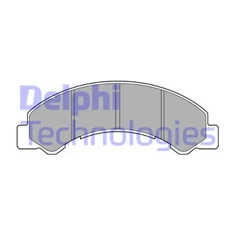 Jeu de 4 plaquettes de frein avant DELPHI LP2769