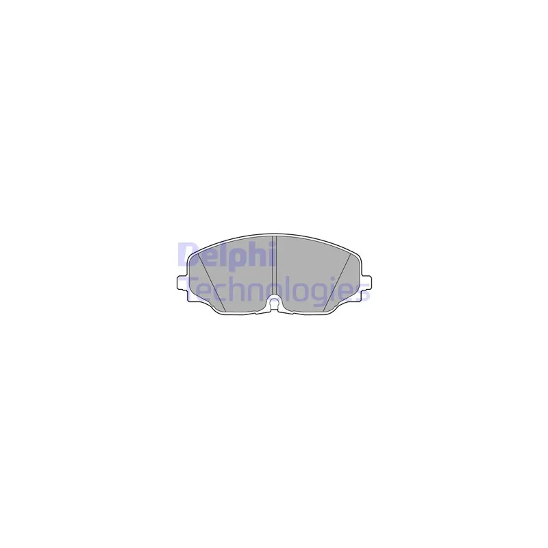 Jeu de 4 plaquettes de frein avant DELPHI LP3543