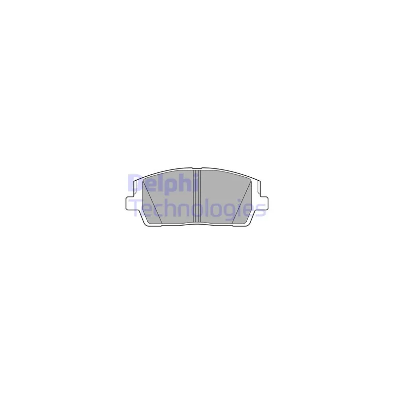 Jeu de 4 plaquettes de frein avant DELPHI LP3552