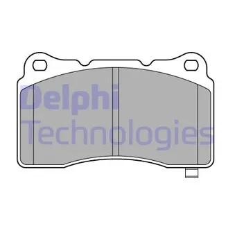 Jeu de 4 plaquettes de frein avant DELPHI LP3575