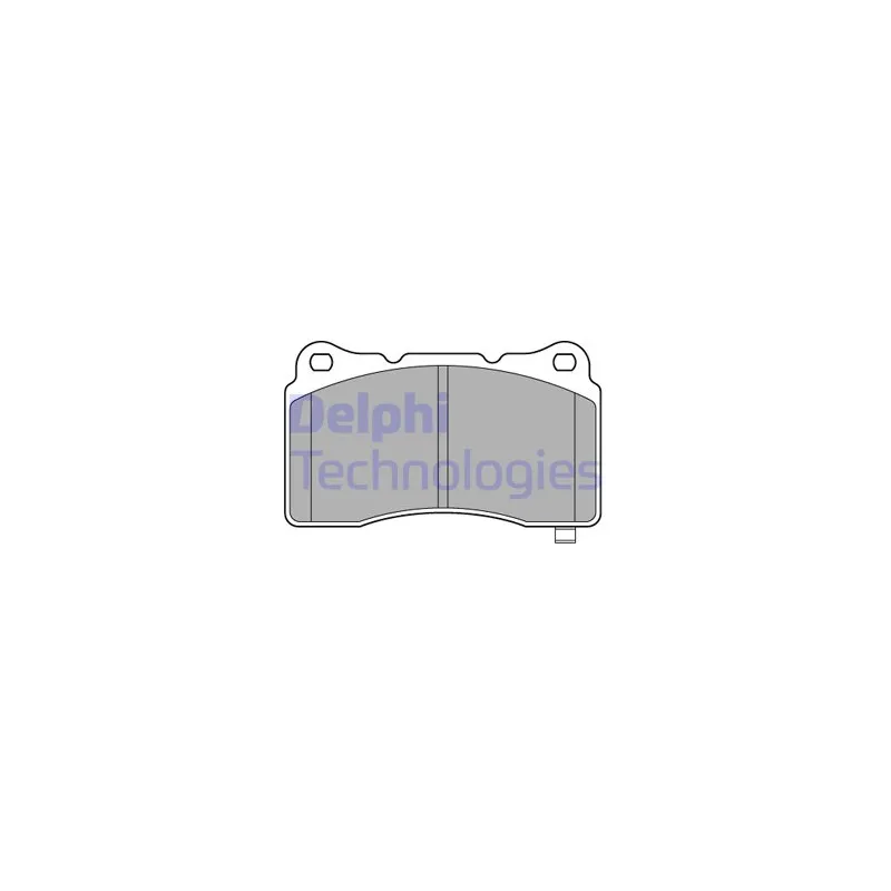 Jeu de 4 plaquettes de frein avant DELPHI LP3575