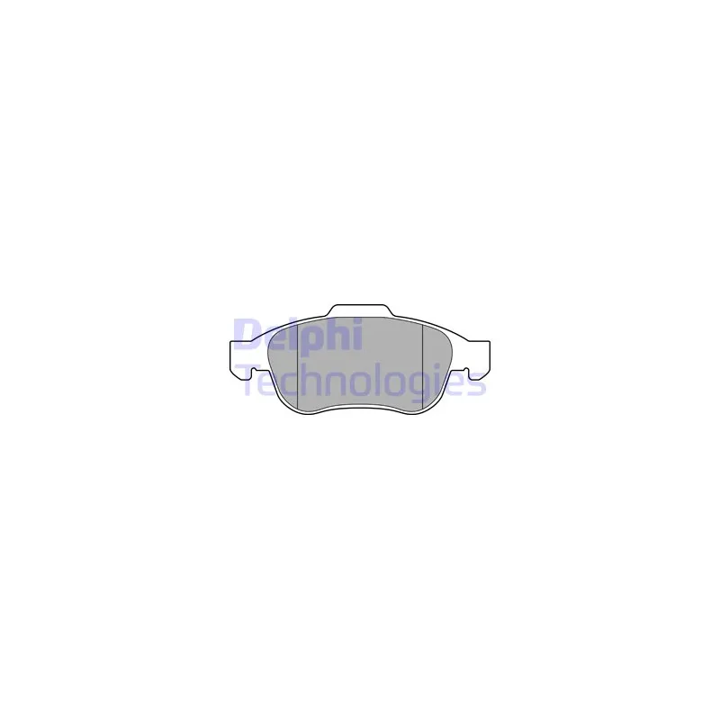 Jeu de 4 plaquettes de frein avant DELPHI LP3588