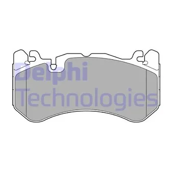 Jeu de 4 plaquettes de frein avant DELPHI
