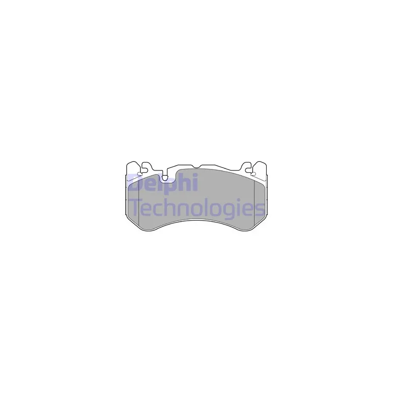 Jeu de 4 plaquettes de frein avant DELPHI LP3589