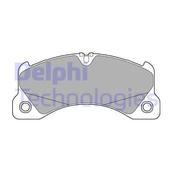 Jeu de 4 plaquettes de frein avant DELPHI LP3593