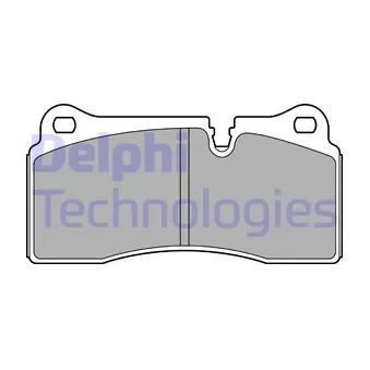 Jeu de 4 plaquettes de frein arrière DELPHI