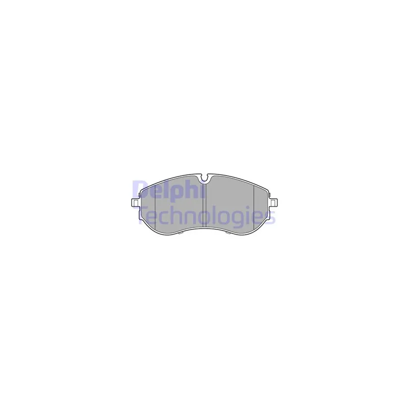 Jeu de 4 plaquettes de frein avant DELPHI LP3610