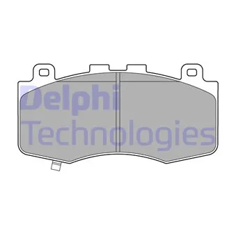 Jeu de 4 plaquettes de frein avant DELPHI LP3631