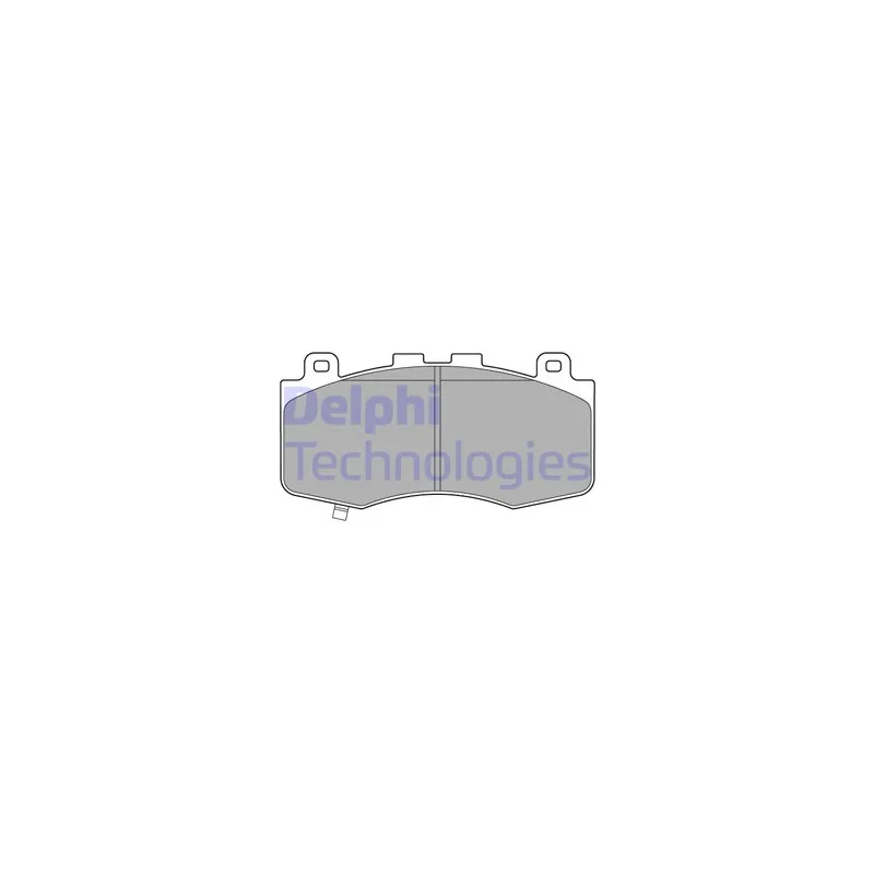 Jeu de 4 plaquettes de frein avant DELPHI LP3631