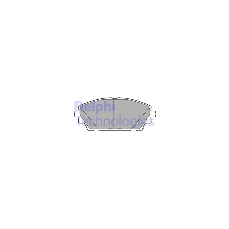 Jeu de 4 plaquettes de frein avant DELPHI LP3632