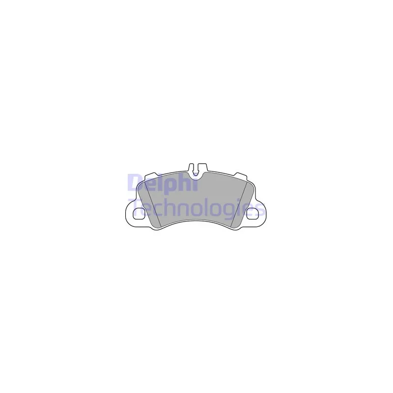 Jeu de 4 plaquettes de frein avant DELPHI LP3639