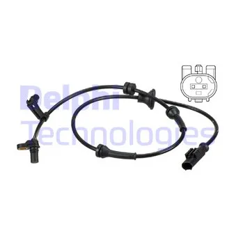 Capteur, vitesse de roue DELPHI SS20587