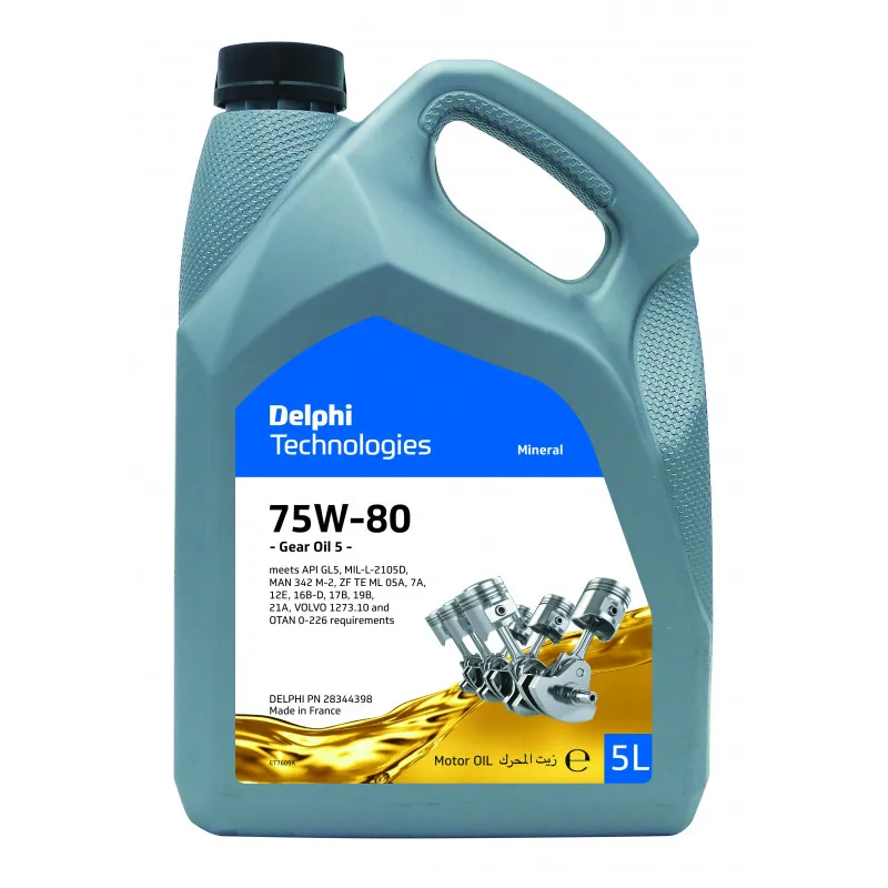 Huile de boite et pont 75W-80 - 5L DELPHI 28344398