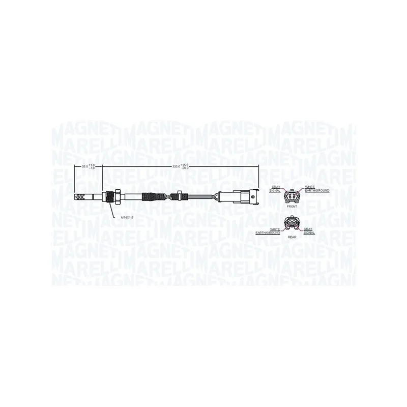 Capteur, température des gaz MAGNETI MARELLI 172000043010